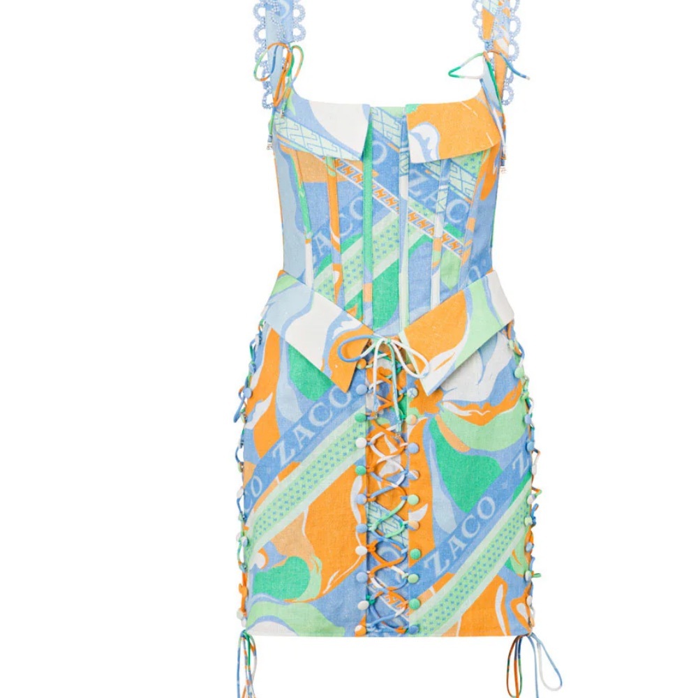 Sabo Skirt - Zaco - Tyra Lace Up Dress - Calista Aliza - Picture 2 of 5